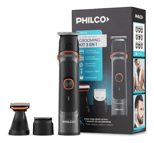 Grooming Kit Corta Pelo y Barba Philco CB8875SE Negro · 17152 · foto 05