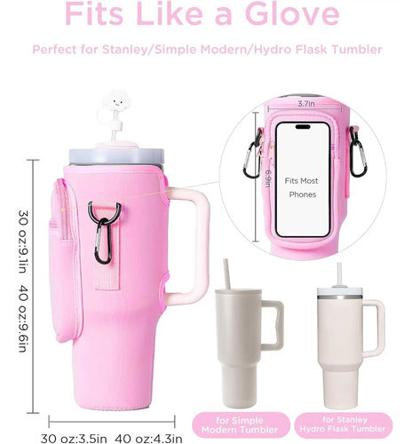Bolso Funda Neoprene Para Vaso Stanley Correa Ajustable