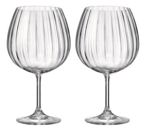 Copa Copon Cristal Bohemia Gin Tonic Optica 820ml Set X2