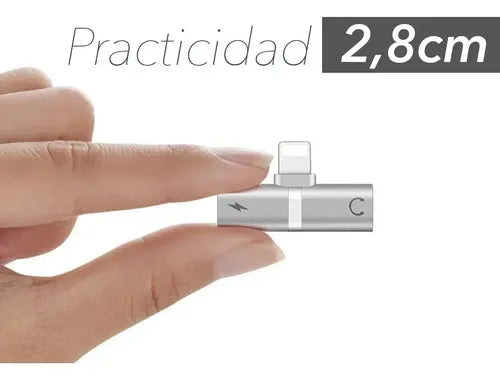 Adaptador 2 En 1 Splitter Carga Audio Para iPad iPhone Premi