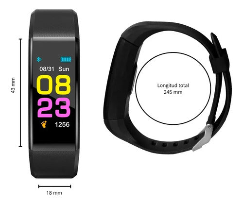 Smartband Zhome Z-5120 Negro Pantalla 0.96 IP67 Bluetooth · 16722 · foto 05
