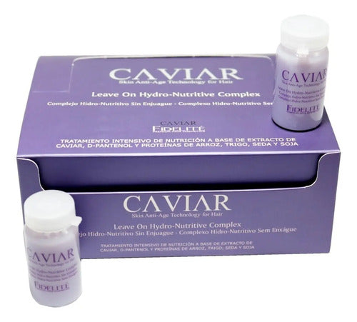 Kit Ampolla Fidelite Argan Reparador + Caviar Nutritivo X24u