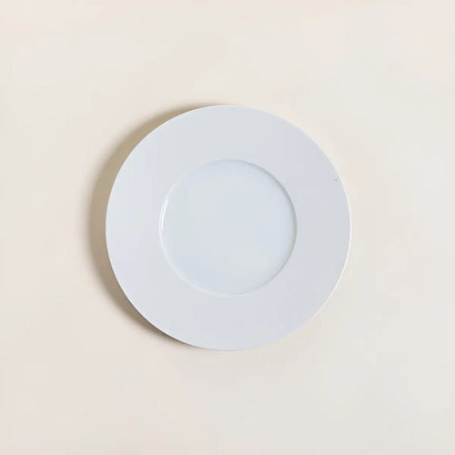 Plato De Postre Mishka Gabes De Porcelana Blanco Para Microondas Y Horno, 23 Cm Douz