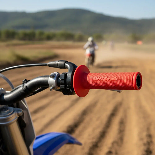 Puños Wirtz Lock On Honda Tornado Xr 250 300 Crf 230f Rojo