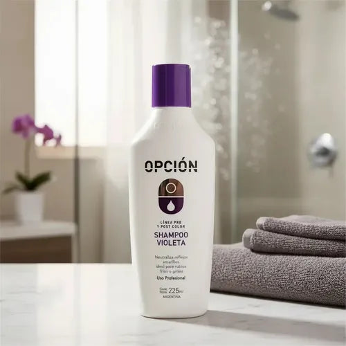 Shampoo Matizador Opción Violeta Rubio y Gris 225ml · 1318 · foto 02
