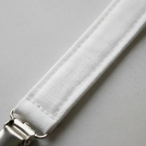 Portachupete para Bebé con Clip, Cinta y Broche Blanco · 18278 · foto 09