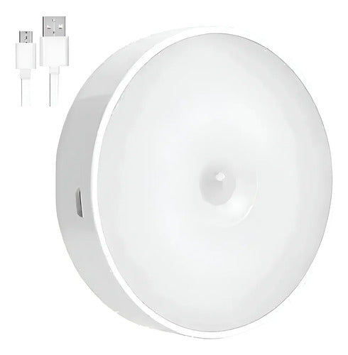 Lámparas Sensor Luz Noche Led Recargable Usb Inalambrica