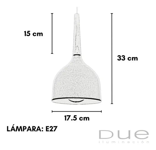 Lampara Colgante Vignolo Berlín 1 Luz Blanco