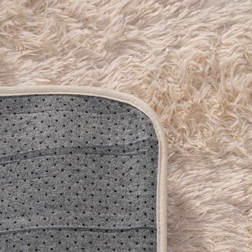 Alfombra Fimeli Pelo Largo 100x60 Cm 100 M 60 M Turquesa