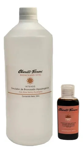 Simulador De Bronceado Intenso X 1 Litro - charito Ferrari
