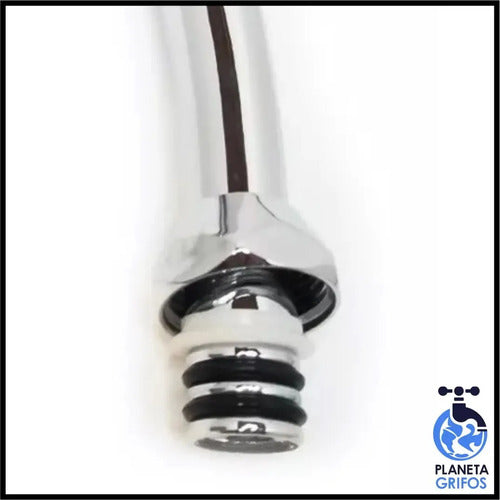 Canilla Cisne Planeta Grifos Acero Inoxidable Aireador Mesada Plateado Brillante