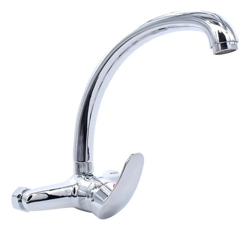 Canilla Mezclador Monocomando Pared Cocina Cisne