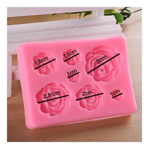 Molde Silicona Rosas Frenzy Deco 7r Aleatorio