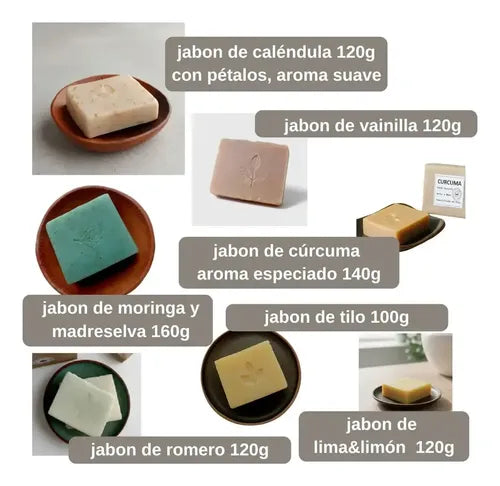 Jabones Artesanales Vindobona Vegetales Saponificados Caja X7 · 5460 · foto 03