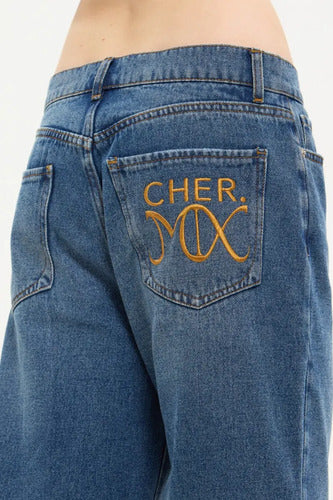 Jean Recto Cher Mix Mujer Algodón Primavera Verano Azul 24