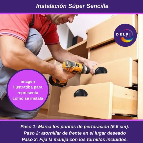 Cubeta Manija Tiradores Vintage Mueble Cajón 30 Unida Niquel