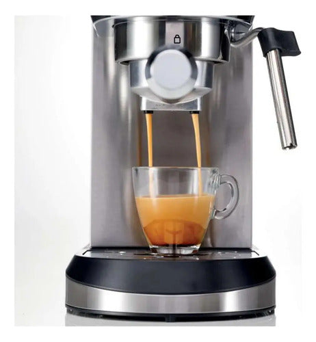Cafetera Eléctrica Vonne Ccai-exp3 Plateada Expreso