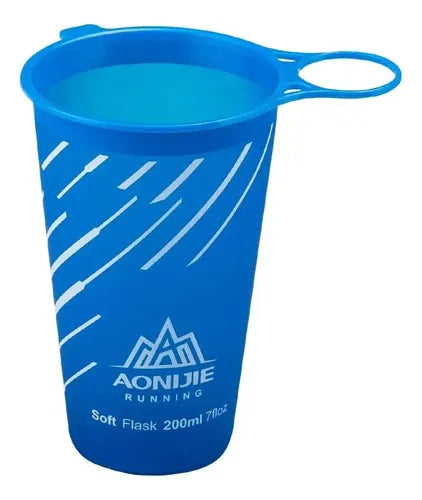 Vaso Flexible Plegable Aonijie 200ml Azul para Running · 16731 · foto 01