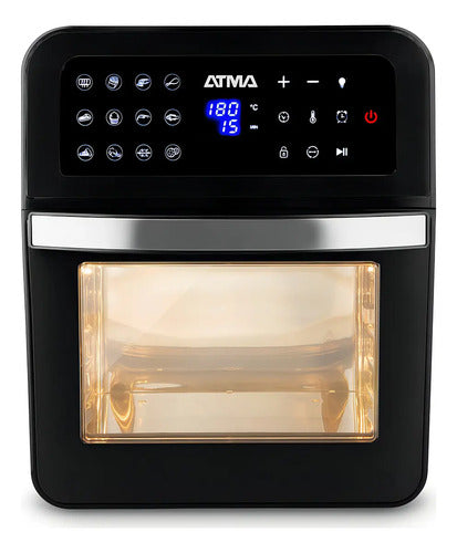 Horno Y Freidora De Aire Digital Atma 94hfr582dp 11,6 L Plateado Negro