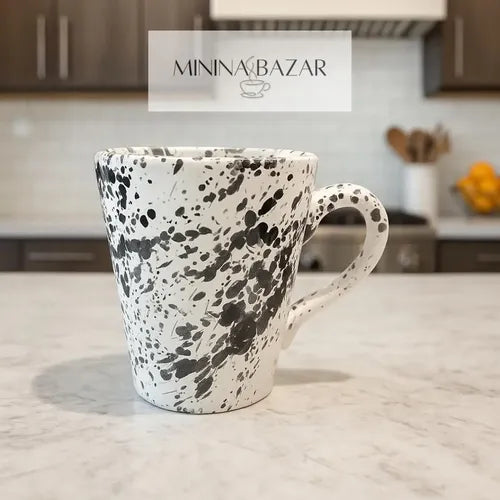 Taza Ceramica Mug Conica Diseño Artesanal Jarro Cafe Te