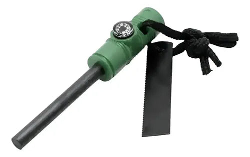 Pedernal Encendedor de Supervivencia Sengun con Silbato Verde · 16774 · foto 01