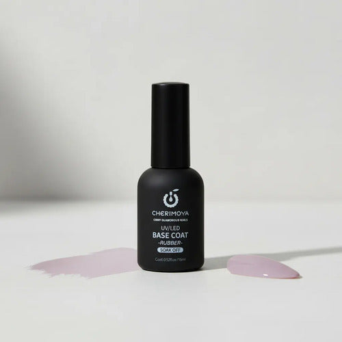 Base Coat Rubber Rosa Nivelador Uv/led Cherimoya 15ml