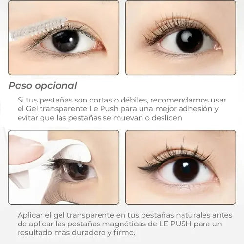 Pestañas Magnéticas Le Push Classic Mega Natural Curvatura C 2.3cm · 17287 · foto 02