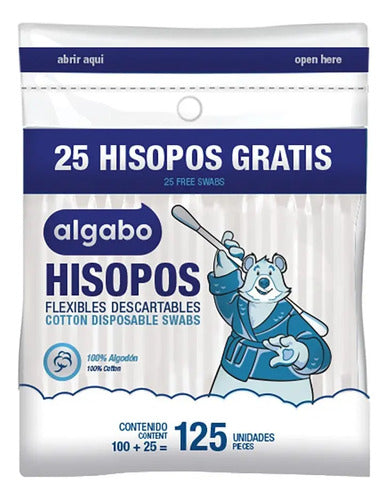 Hisopos 125 Unidades Algabo Control · 1234 · foto 01