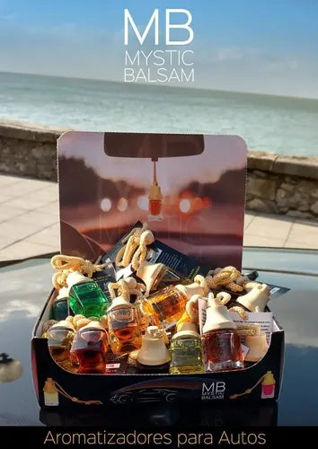 Perfume Aroma Para Auto Mb Mystic Balsam Colgante Madera Color Amarillo Fragancia Chicle