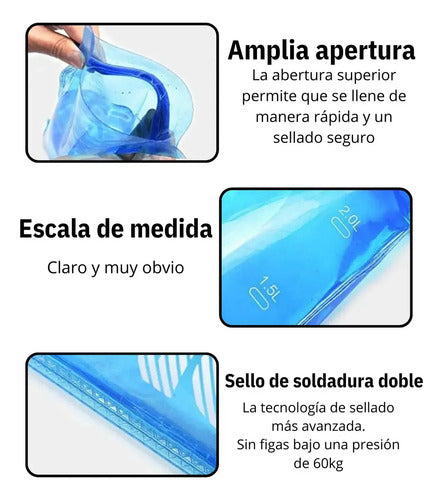 Bolsa de Hidratación Plegable Aonijie 2L Trekking y Running · 16715 · foto 04