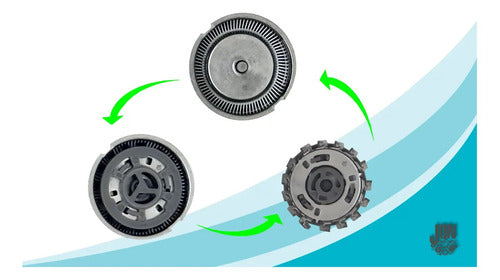 Cuchillas Cabezal Afeitadora Compatible Philips Hq3 Hq4 X3un