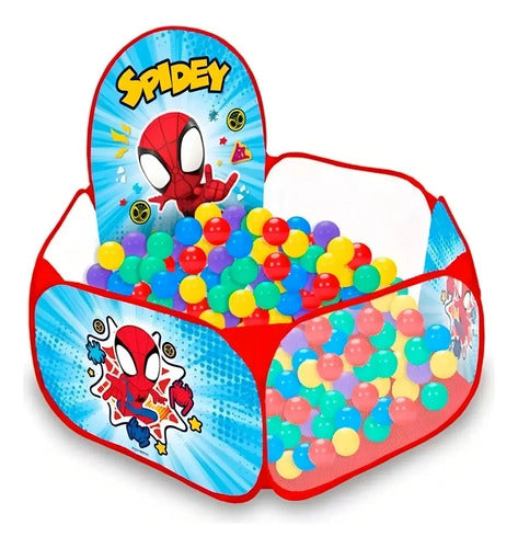 Pelotero Infantil Spiderman Sebigus 120x120x75 cm Rojo · 16889 · foto 02