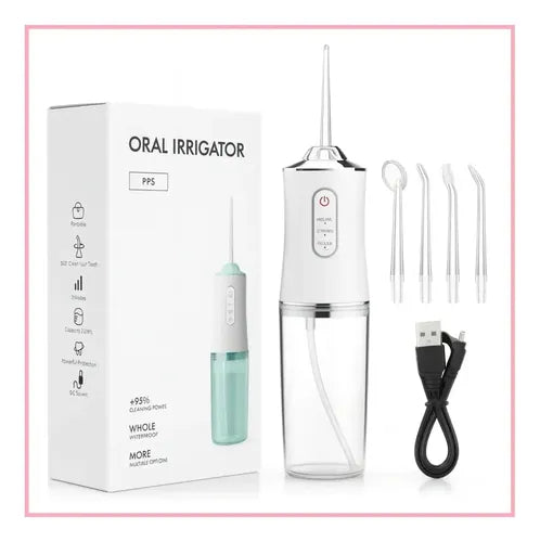 Irrigador Bucal Tiferet Portátil Recargable 3 Modos Blanco · 17714 · foto 01