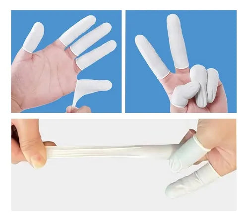 Guantes Dedos Látex 12u