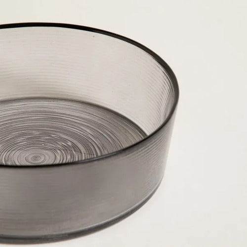 Bowl De Cocina De Vidrio Ares Recto 600 Ml De 16cm Esfumado