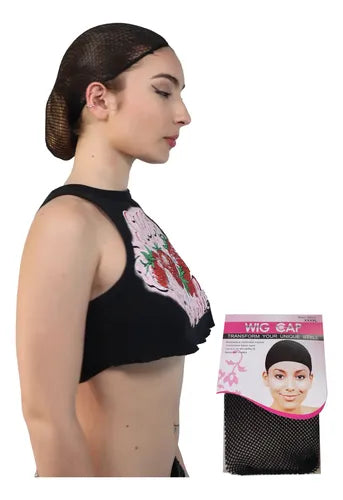 Red Redecilla Pelo Wig Cap 10u