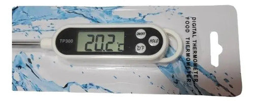 Termometro De Cocina Digital Medidor Bebidas Carne -50º+300 Color Blanco