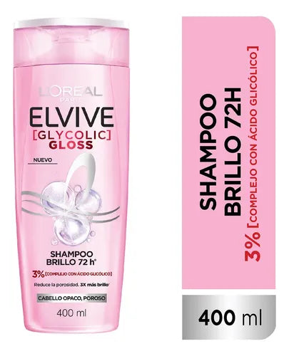 Shampoo Elvive Glycolic Gloss 400ml L'Oréal Paris · 17626 · foto 01