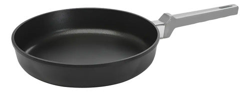 Sartén De Aluminio Fundido 24cm Con Recubrimiento Antiadherente Sin Pfoa 2 Litros Mango Gris Tio Tito