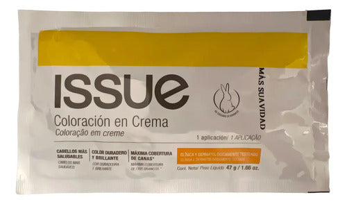 Tintura Issue Coloración En Sachet 47g X 1u | Elegí Tu Color Tono 7 Rubio