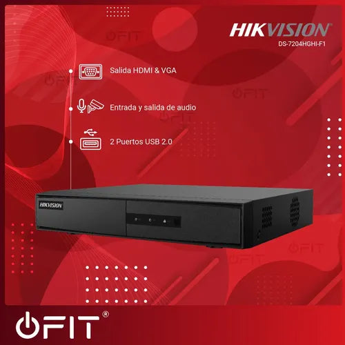 Kit Seguridad Hikvision Dvr 4ch + 2 Bullet 1080p + Cable