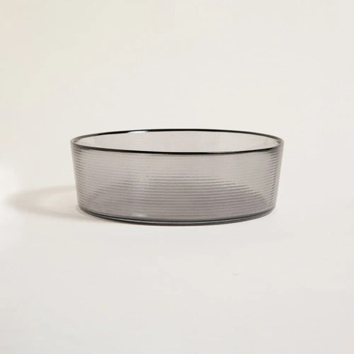 Bowl De Cocina De Vidrio Ares Recto 600 Ml De 16cm Esfumado