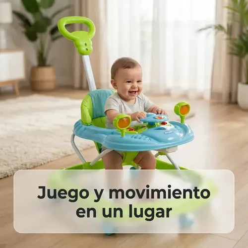 Andador para Bebé Priori BW6078 con Manija, Luces y Música Verde · 17772 · foto 09