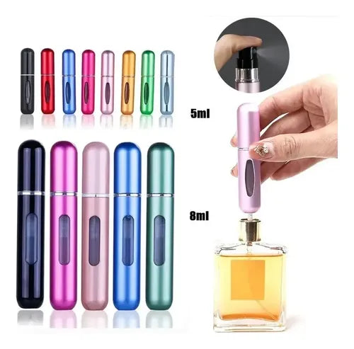 Atomizador Perfume Mini Recargable Para Viaje Portátil Rosa