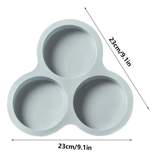 Molde Silicona Trio Unisex 1u Unisex