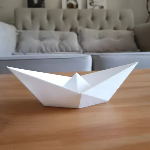 Decoración Adorno Barco De Papel Moderno