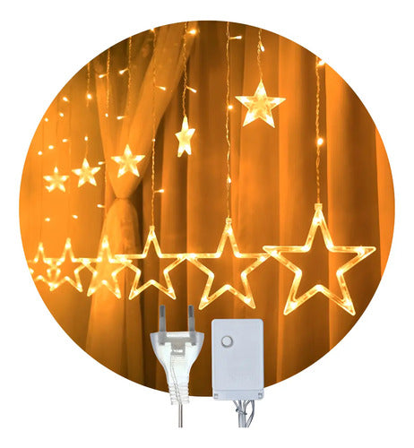 Guirnalda Cortina Tira Led Ldn-02 Luz Amarilla 8