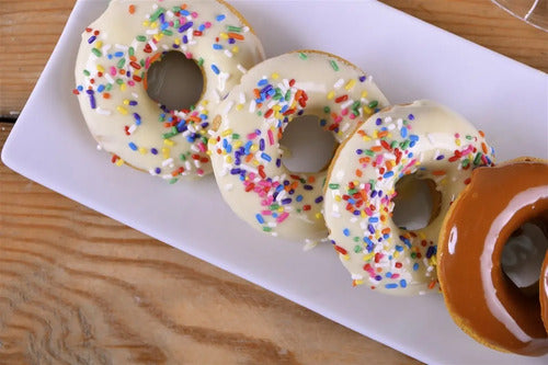 Molde De Silicona X 6 Donas Donuts Goma