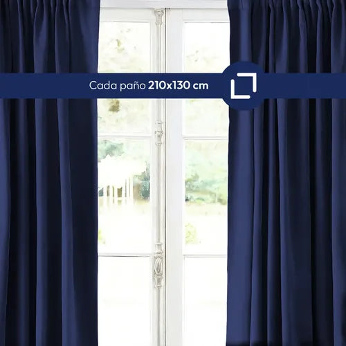 Cortinas Blackout Textil Living 130x210 Bordó