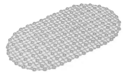 Alfombra Baño Antideslizante Bañera Ducha Segura Pvc 60x33cm Color Gris